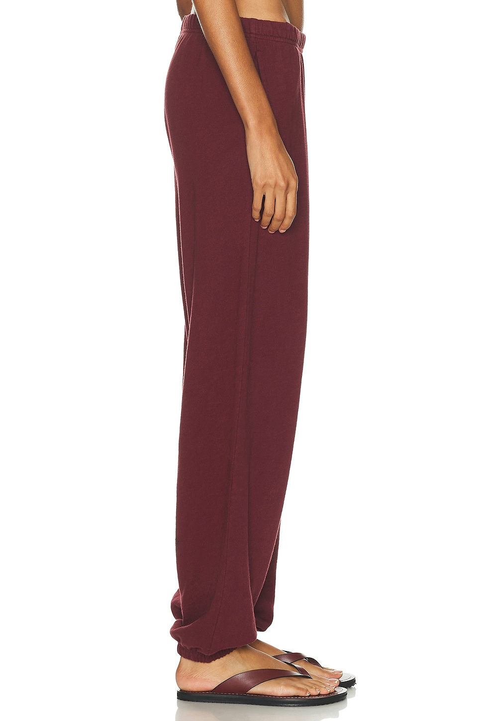 Éterne Boyfriend Lightweight French Terry Pocket Sweatpant In Brown