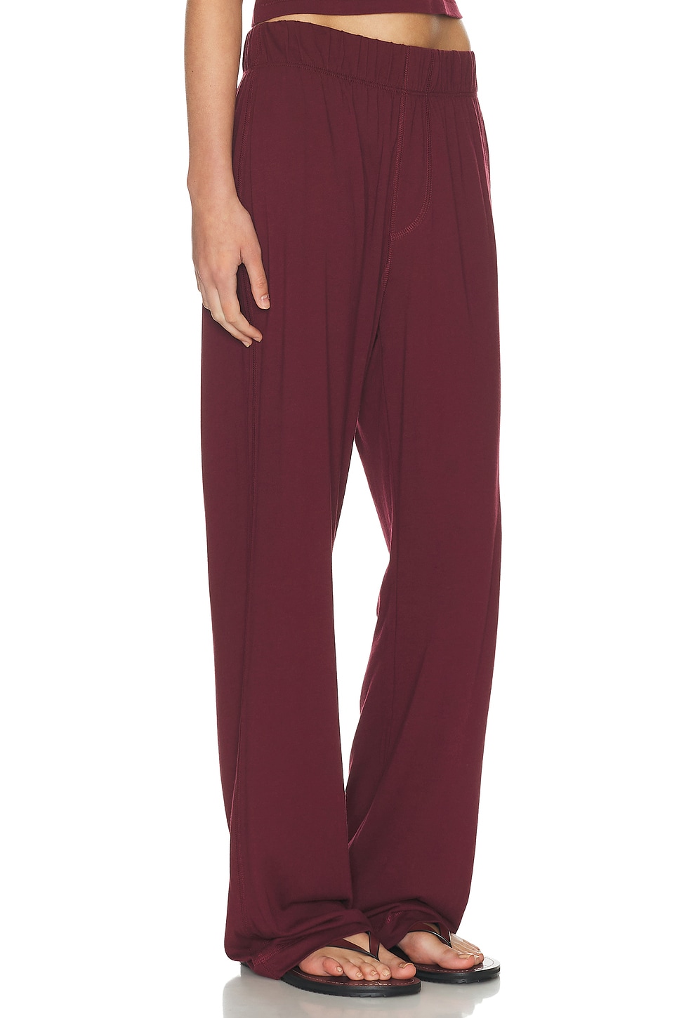 Éterne Lounge Cotton Modal Pant In Brown