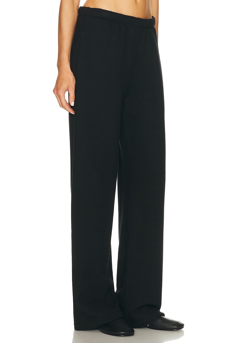 Éterne Oversized Wide Leg Sweatpant In Black