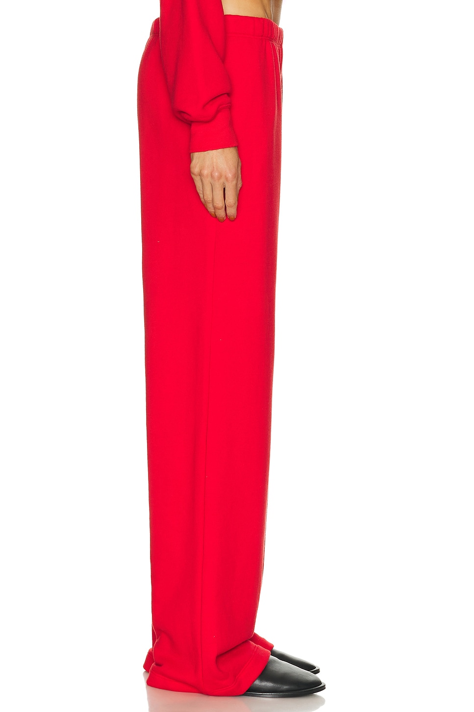 Éterne Oversized Wide Leg Sweatpant In Red