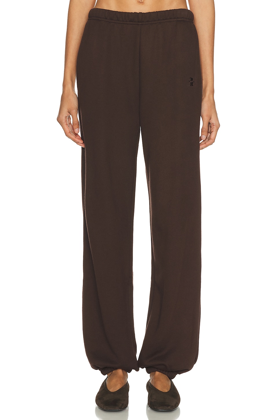 Image 1 of Eterne Boyfriend Pocket Sweatpant in Espresso