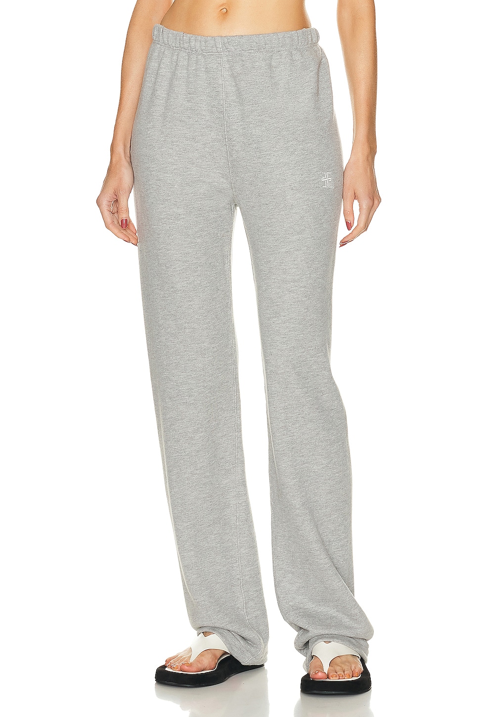 Image 1 of Eterne Straight Leg Sweatpant in Heather Grey