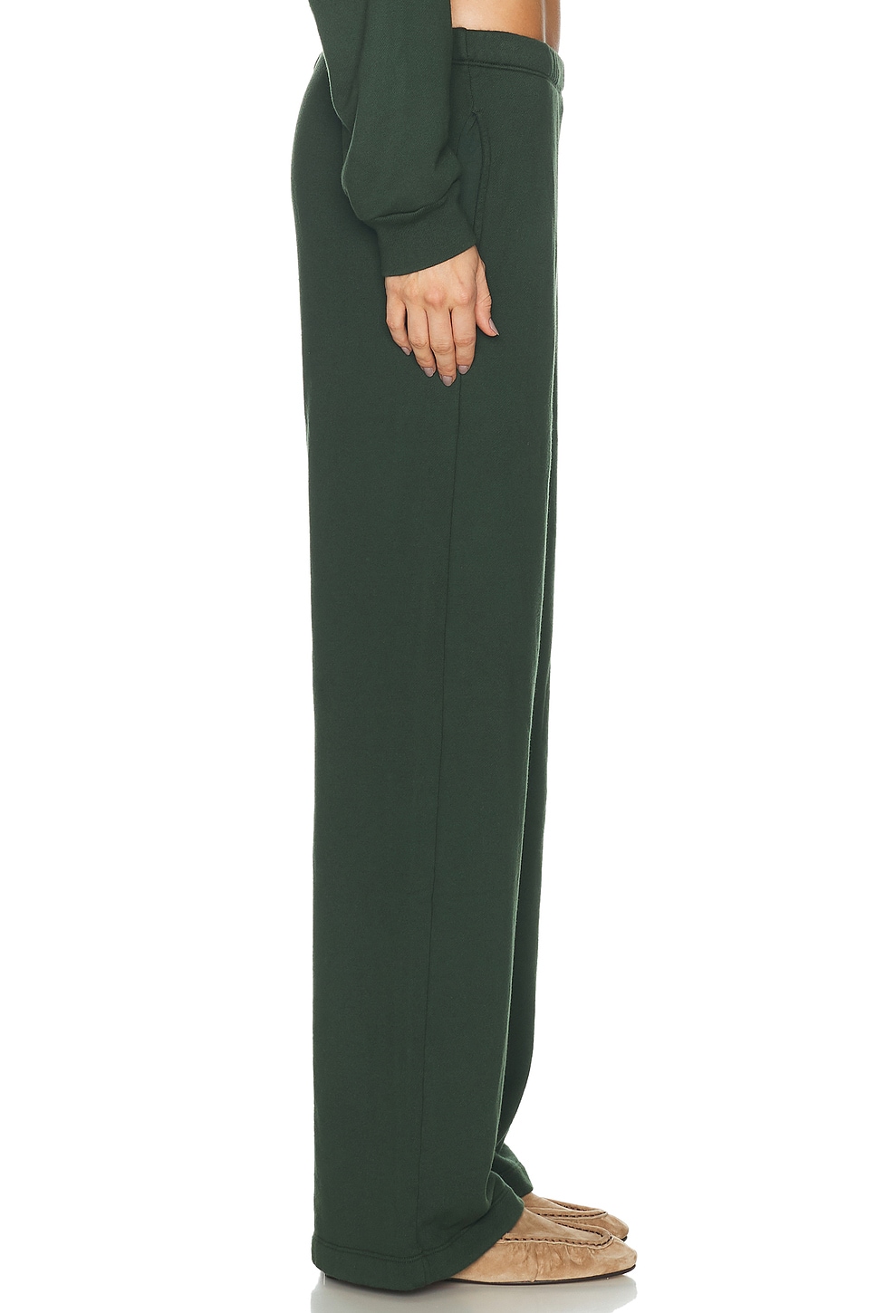 ÉTERNE Oversized Wide Leg French Terry Sweatpant