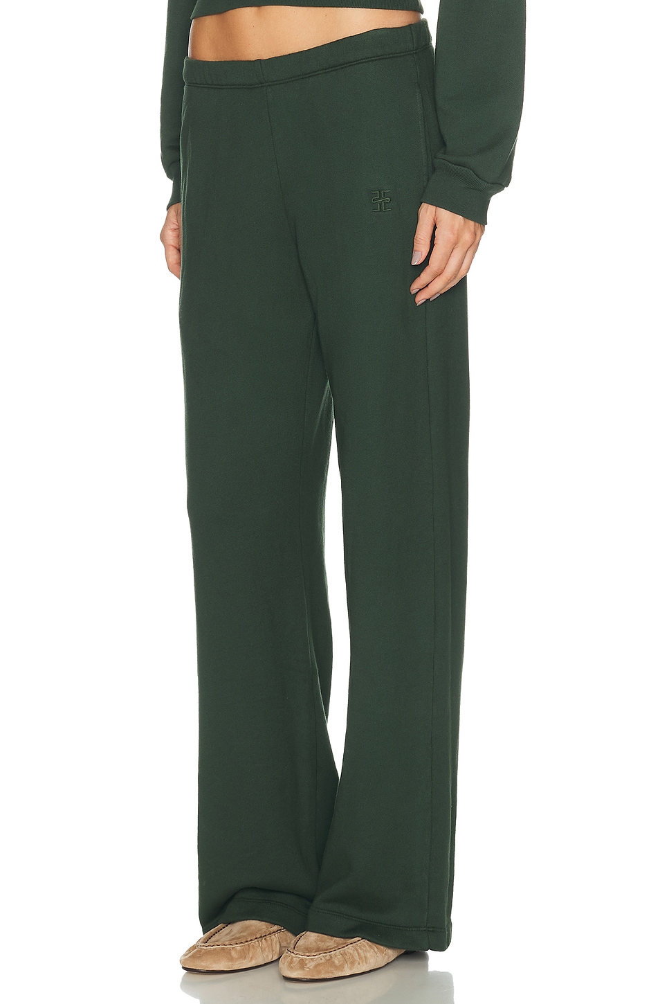 ÉTERNE Oversized Wide Leg French Terry Sweatpant
