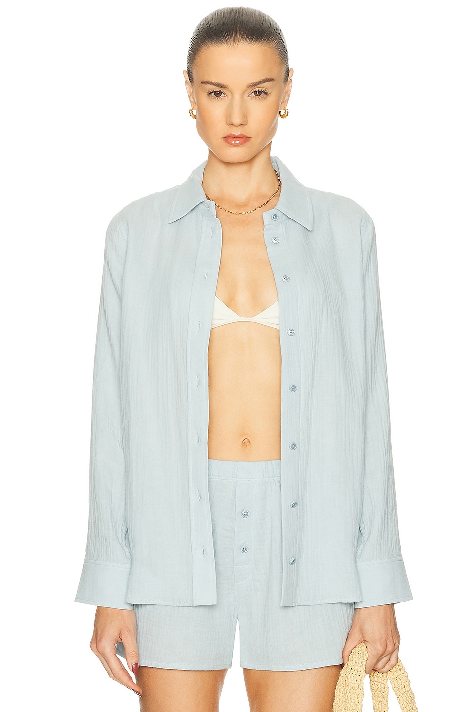 Image 1 of Eterne Constance Top in Dusty Blue