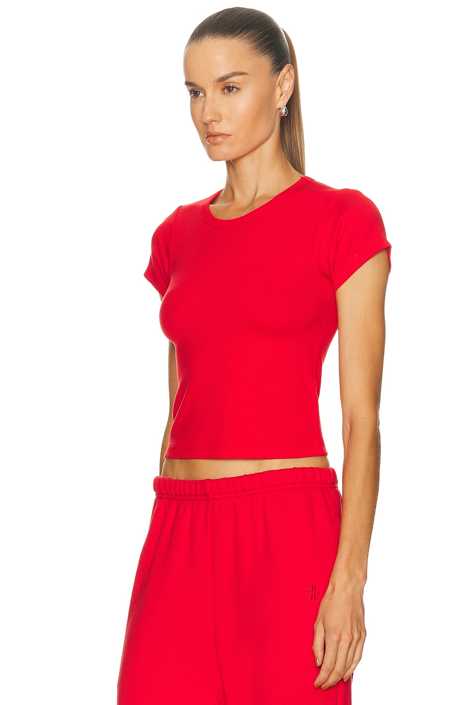 Éterne Short Sleeve Baby Tee In Red