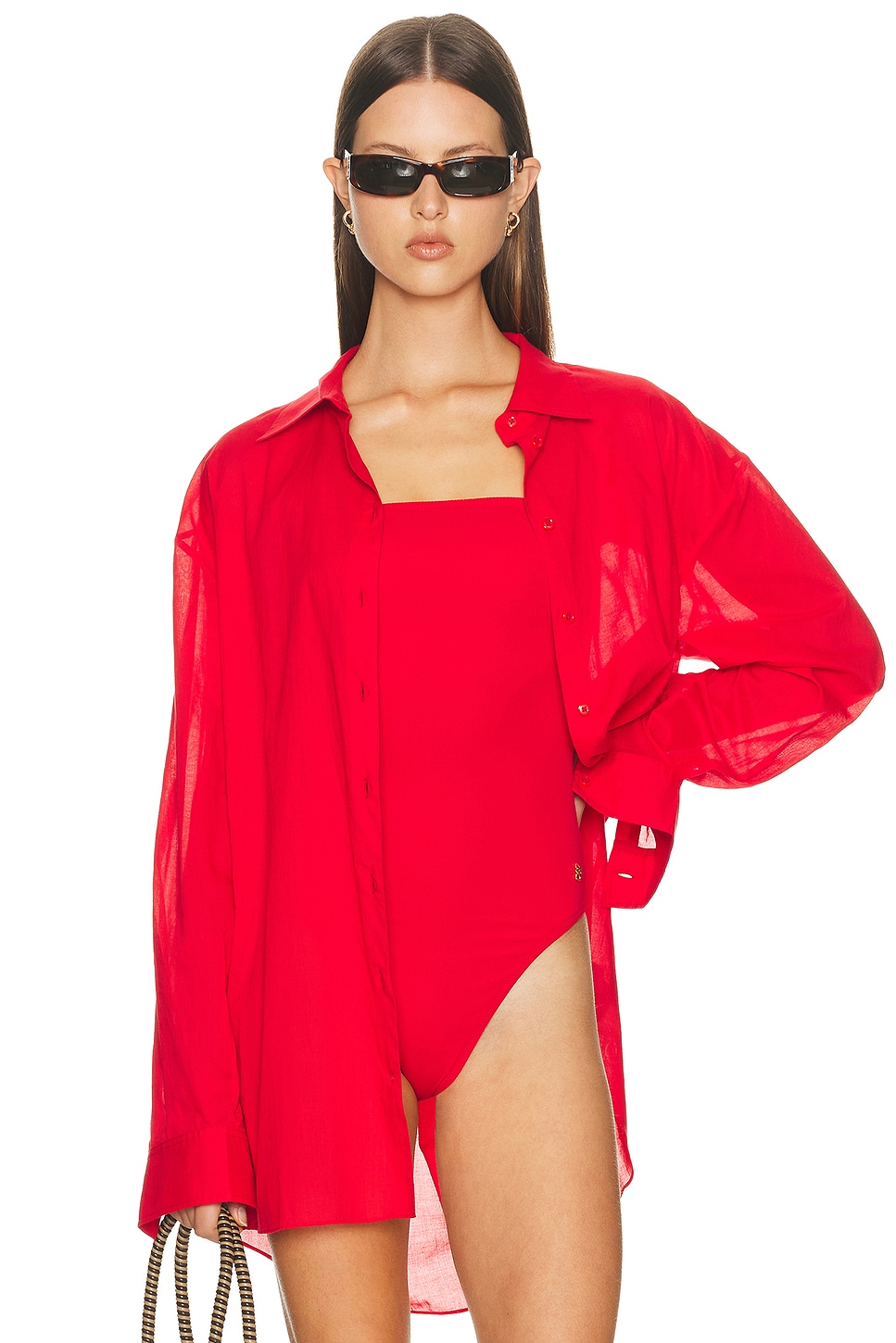 Image 1 of Eterne Lucien Top in Rouge