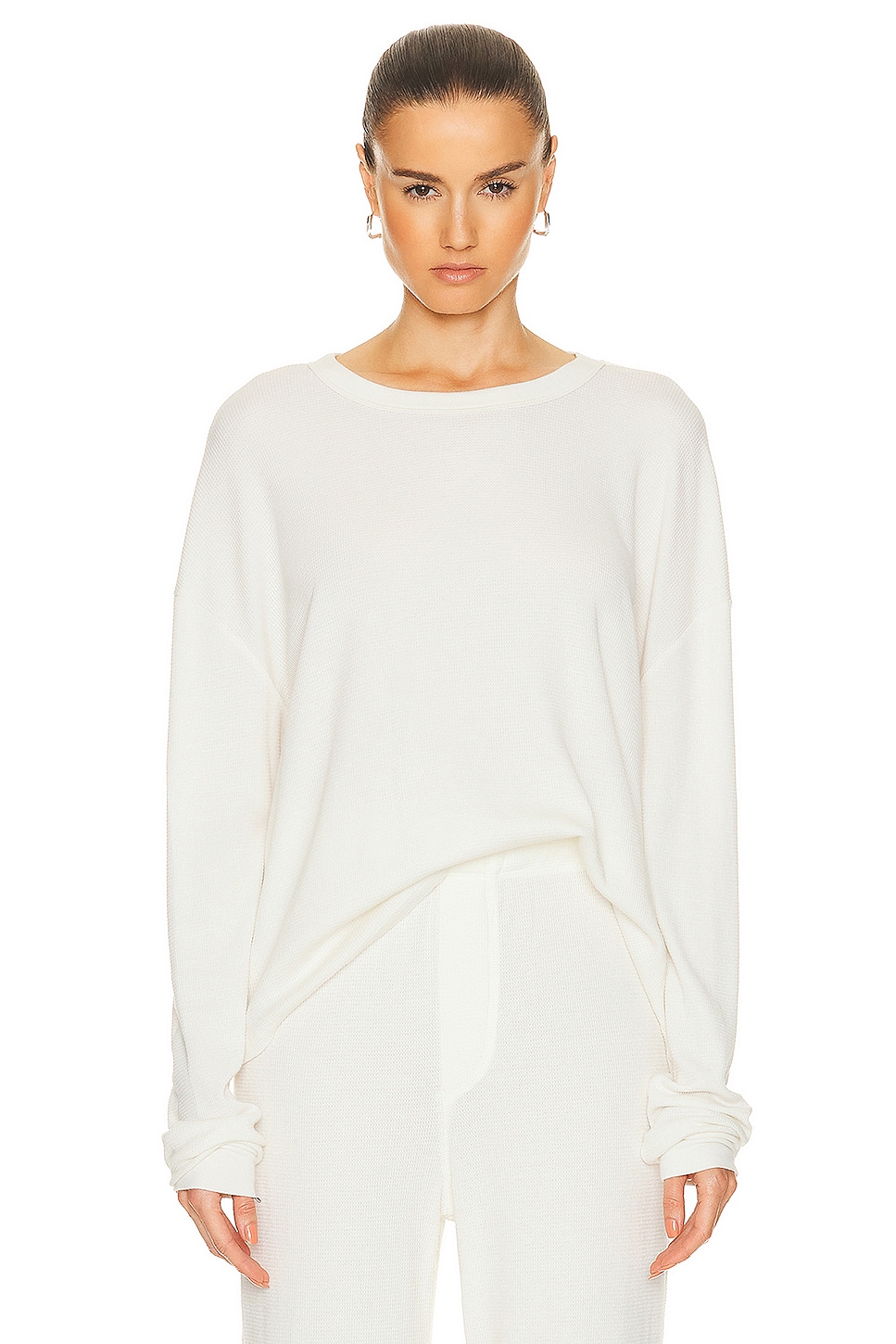 Image 1 of Eterne Oversized Thermal Top in Ivory