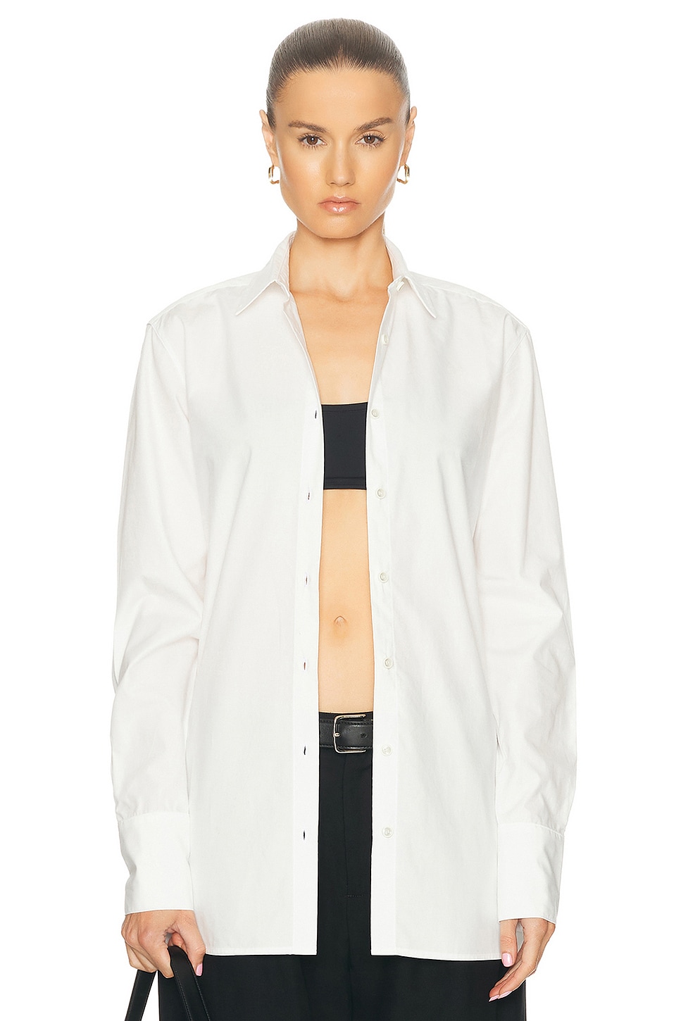 Image 1 of Eterne Button Down Shirt in White