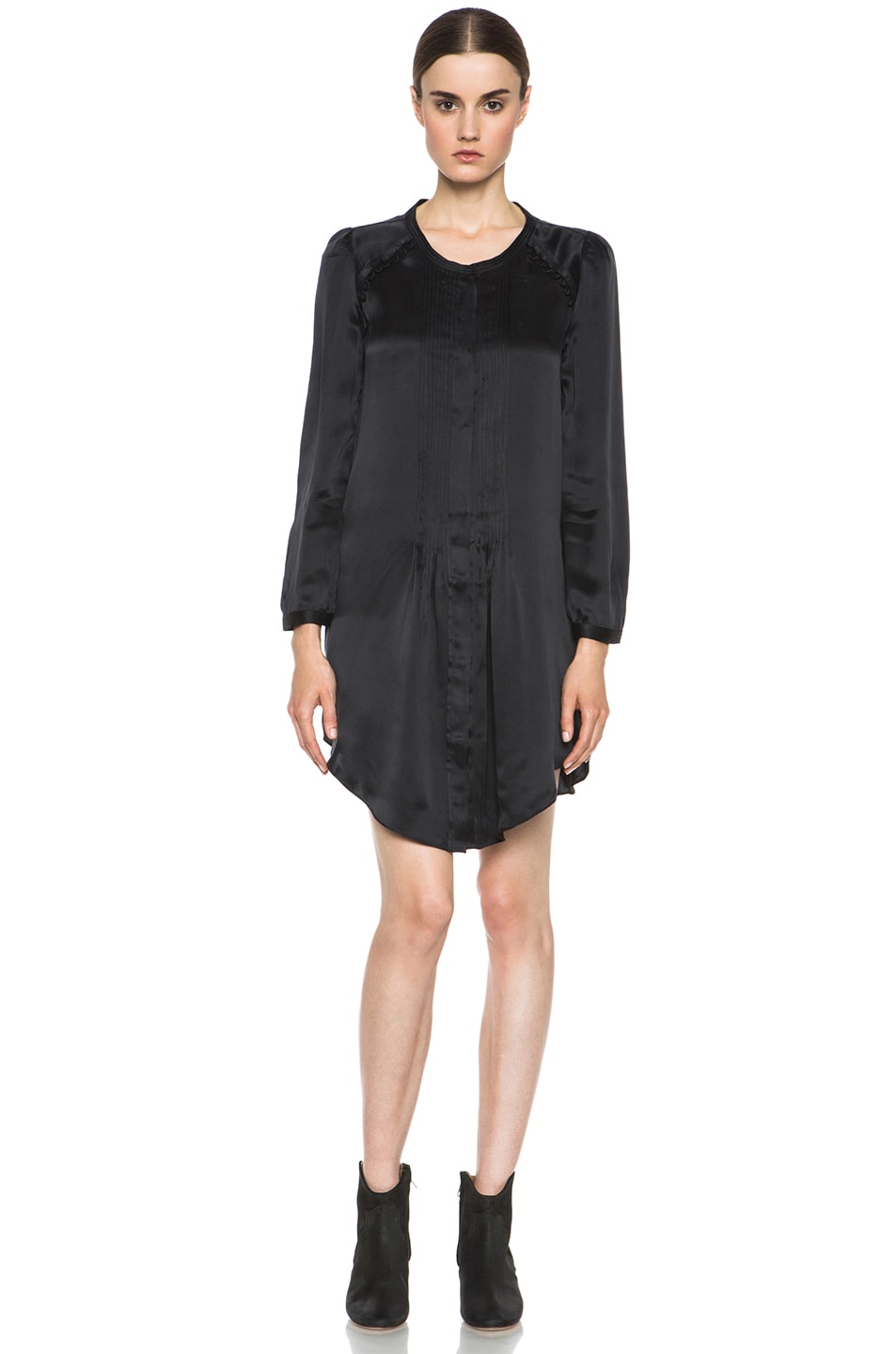 Image 1 of Isabel Marant Etoile Virgil Silk Dress in Black