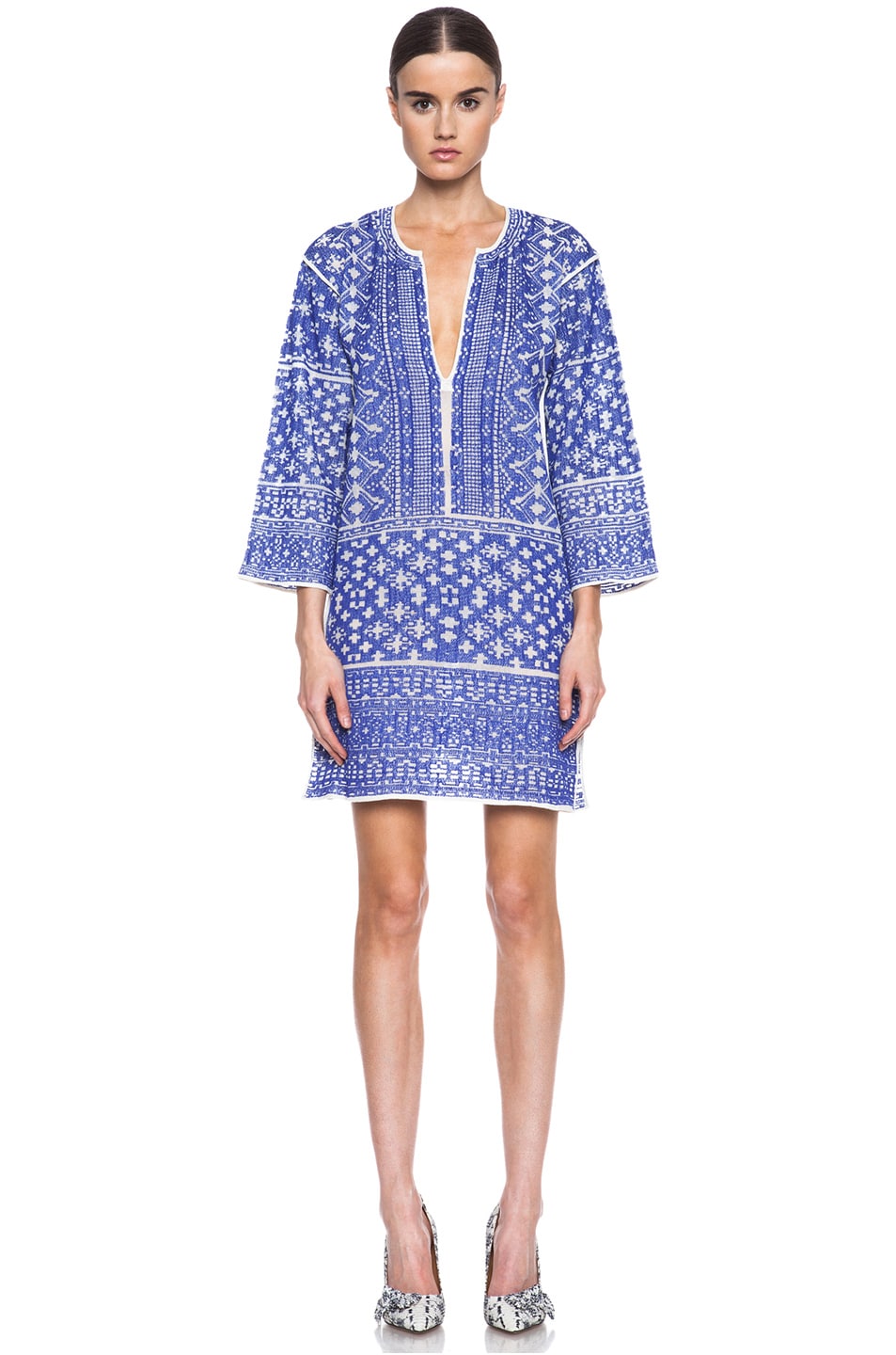Image 1 of Isabel Marant Etoile Bloom Knit Dress in Blue