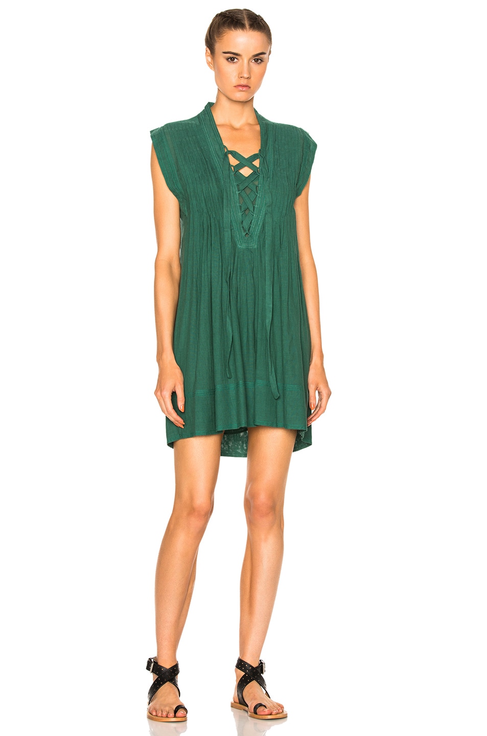 Image 1 of Isabel Marant Etoile Karen City Flou Dress in Green