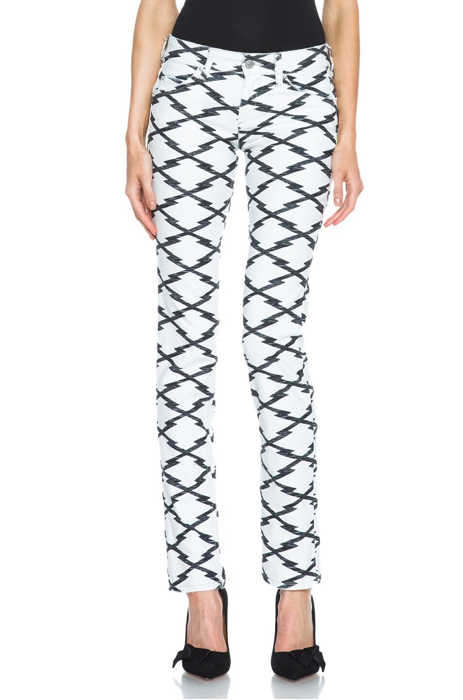 Image 1 of Isabel Marant Etoile Nelly Printed Pant in Black