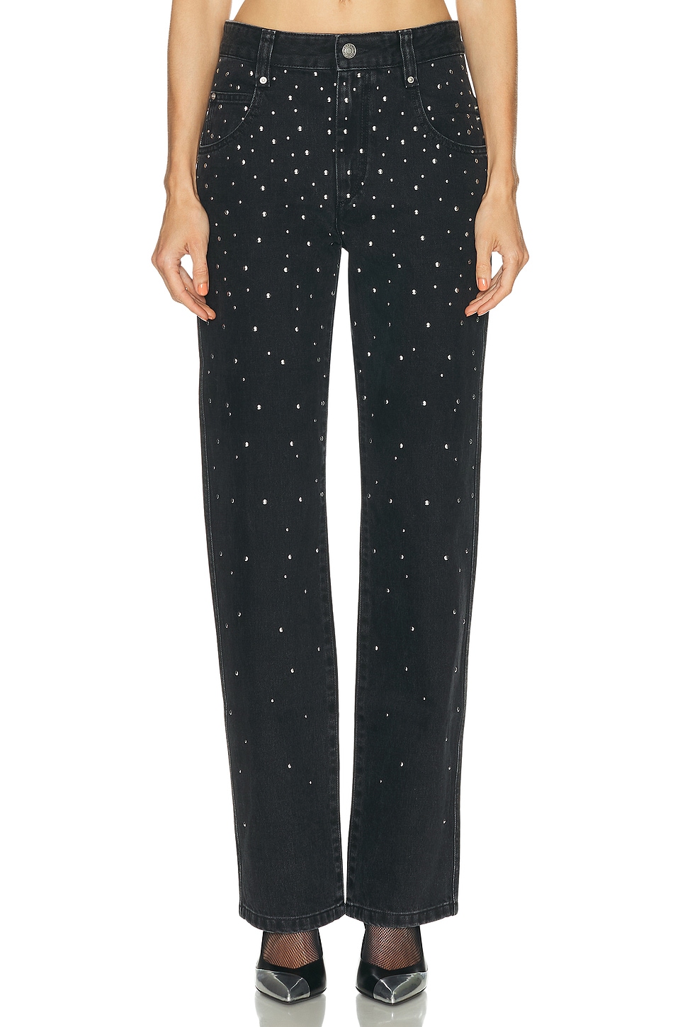 Image 1 of Isabel Marant Etoile Brinsa Straight Leg in Black