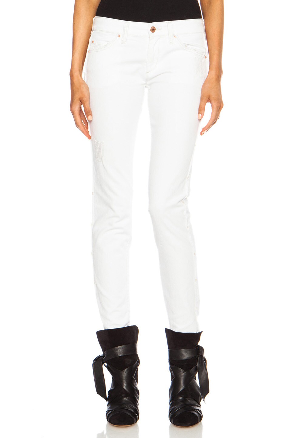 Image 1 of Isabel Marant Etoile Tina Piping Jean in White