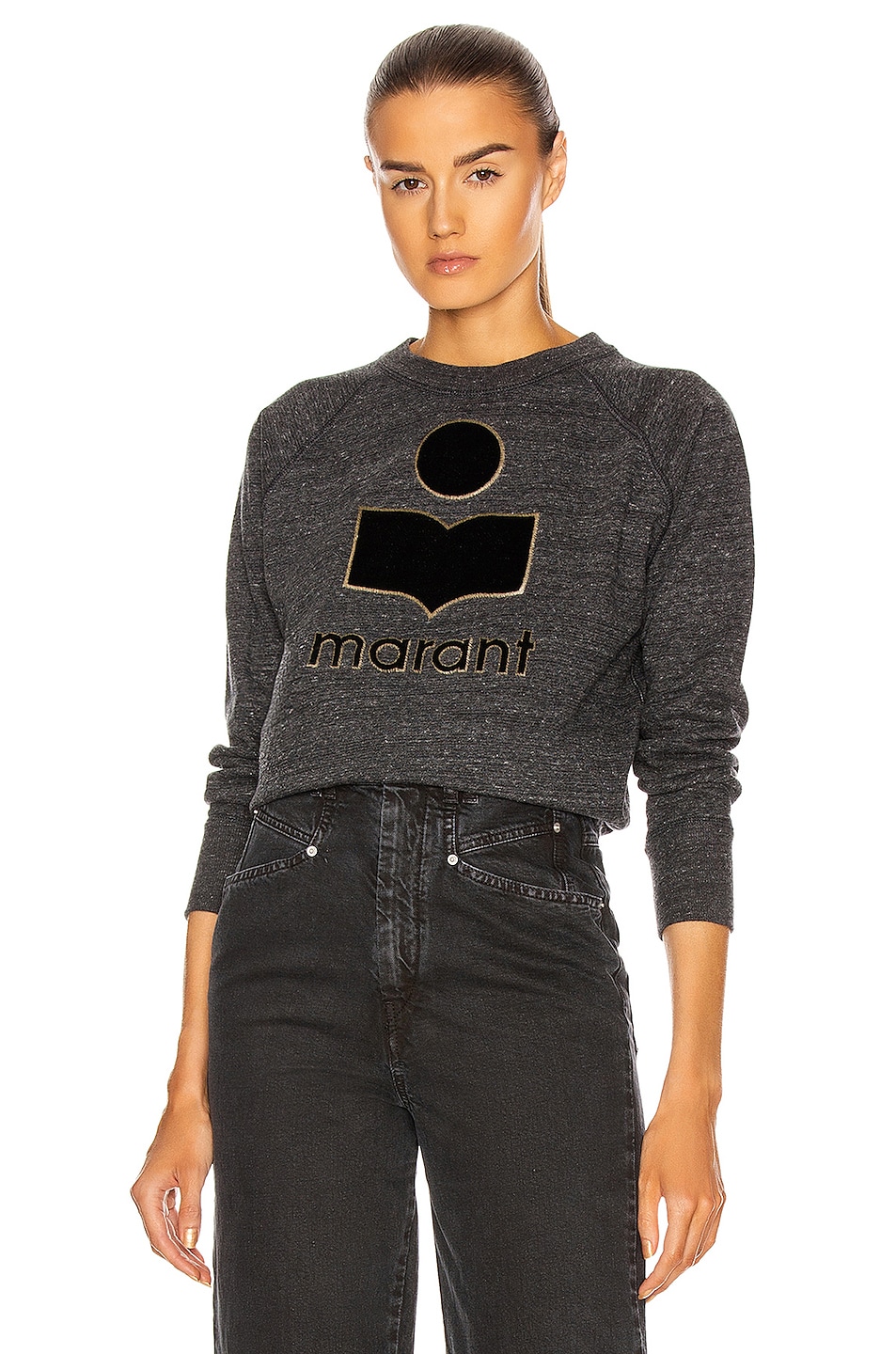 Image 1 of Isabel Marant Etoile Milly Sweatshirt in Anthracite