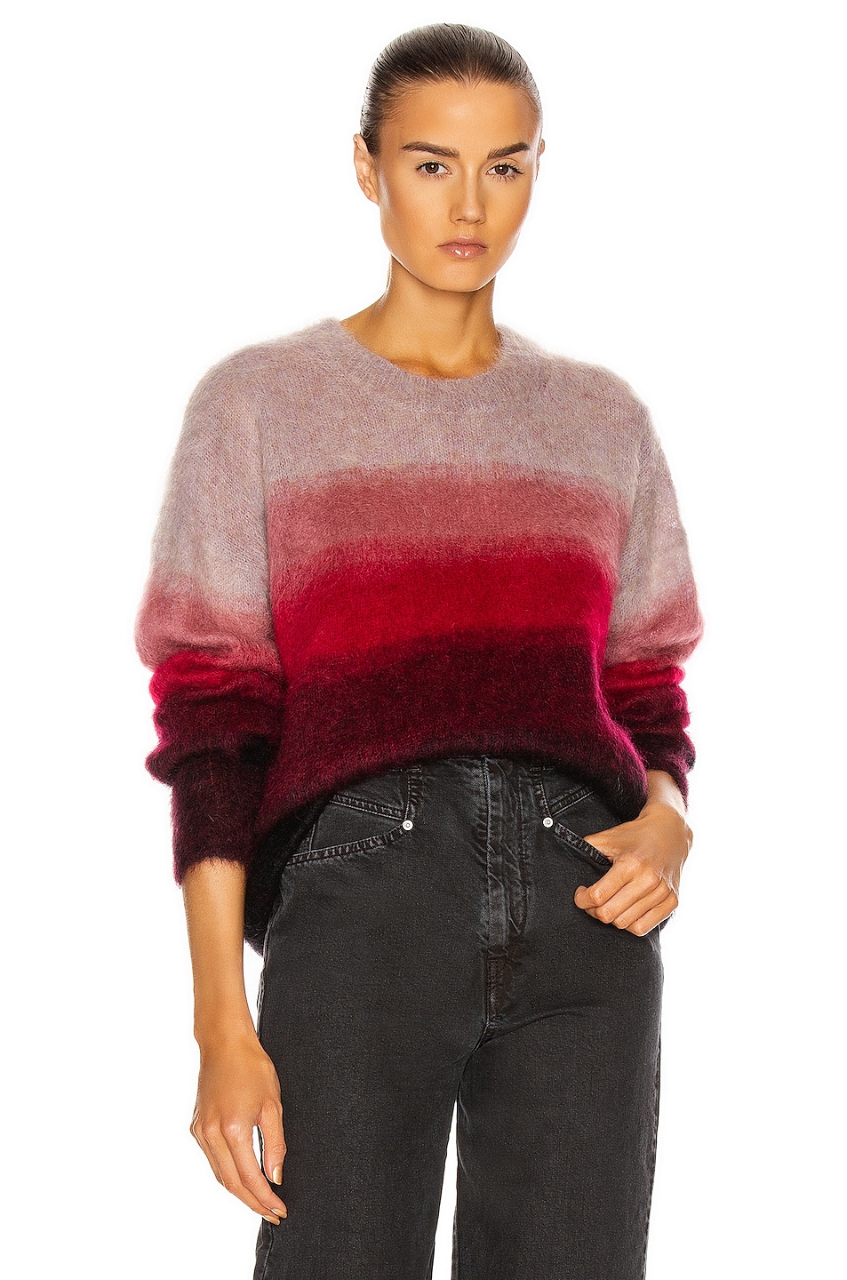 Image 1 of Isabel Marant Etoile Drussell Sweater in Raspberry