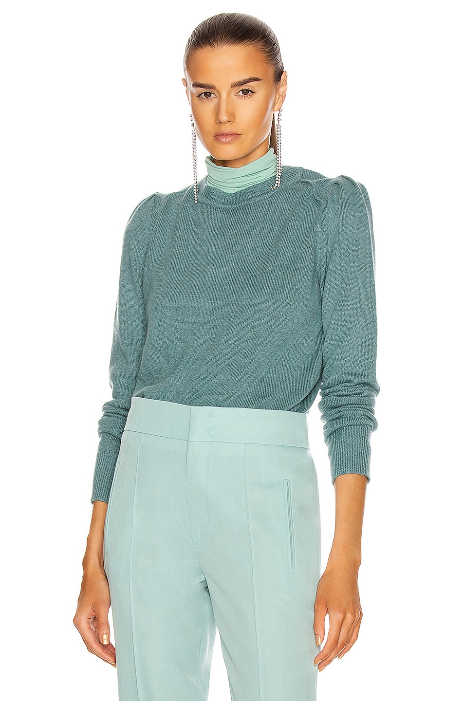 Isabel Marant Etoile Kleely Sweater in Greyish Blue | FWRD