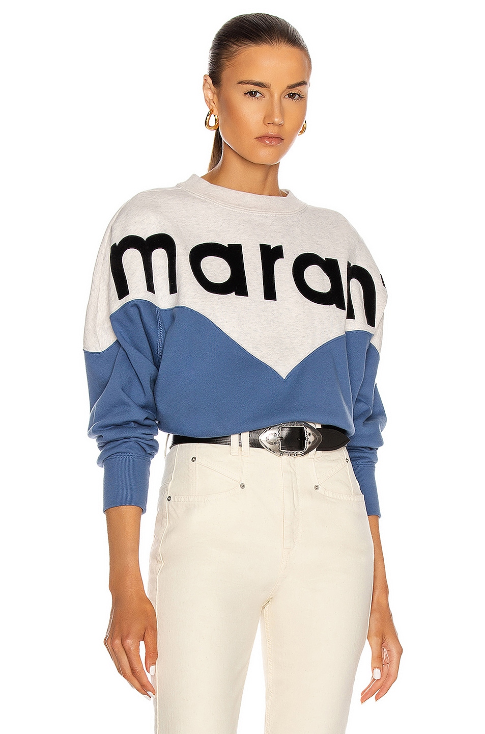 Image 1 of Isabel Marant Etoile Houston Sweatshirt in Blue