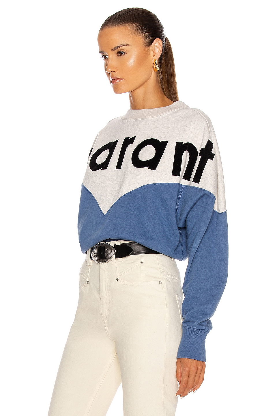 Isabel Marant Etoile Houston Sweatshirt in Blue | FWRD