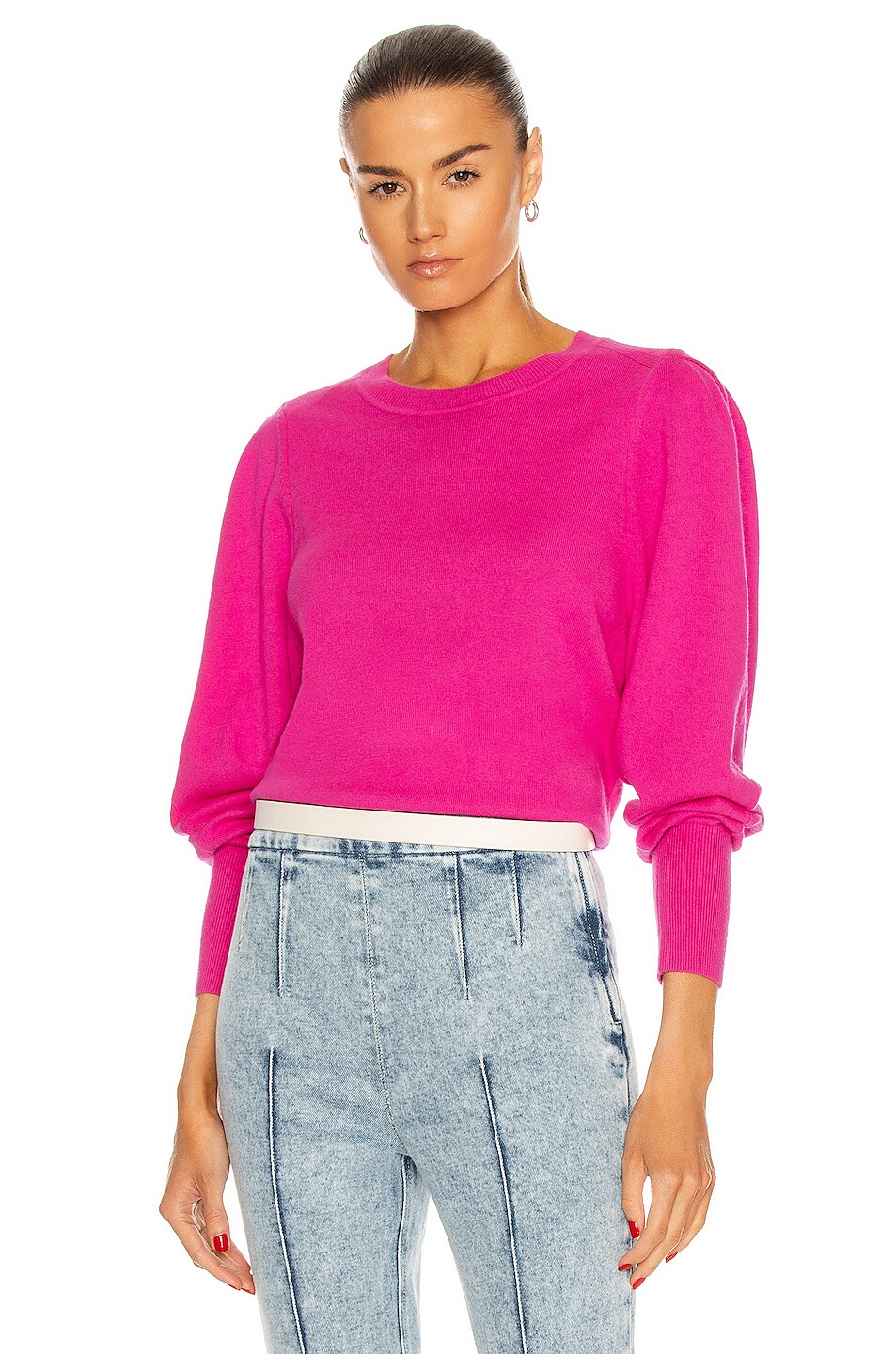 Image 1 of Isabel Marant Etoile Camelia Sweater in Neon Pink