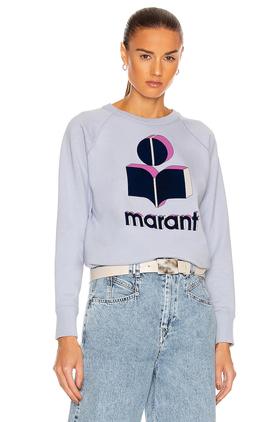 Image 1 of Isabel Marant Etoile Milly Sweatshirt in Light Blue