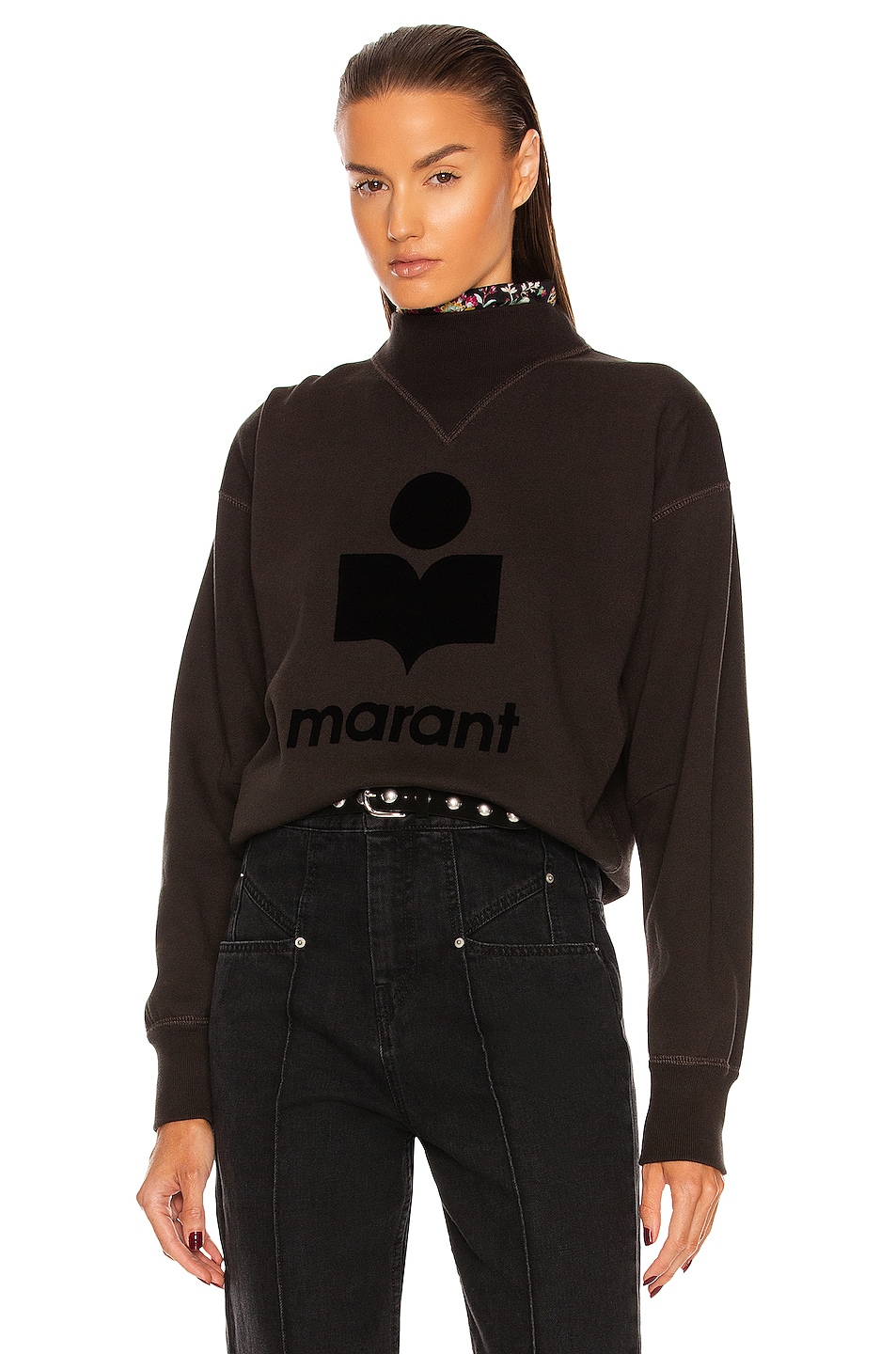 Image 1 of Isabel Marant Etoile Moby Sweatshirt in Faded Black