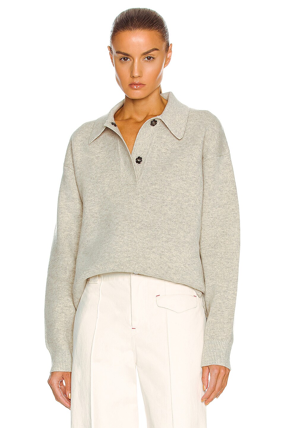 Image 1 of Isabel Marant Etoile Lark Sweater in Light Grey