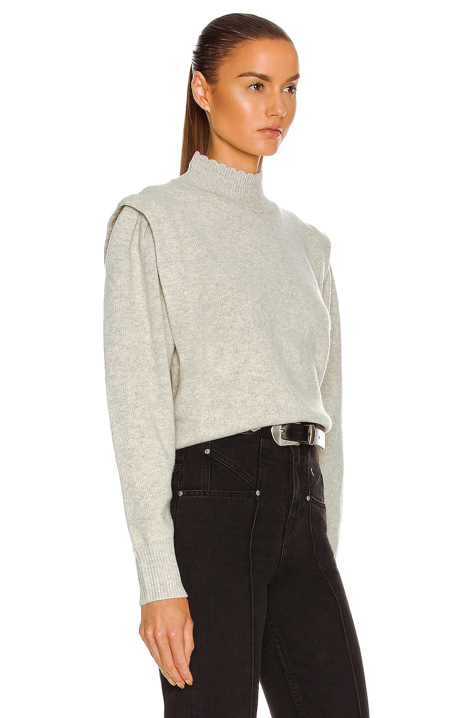 Isabel Marant Etoile Lucile Sweater in Light Grey | FWRD