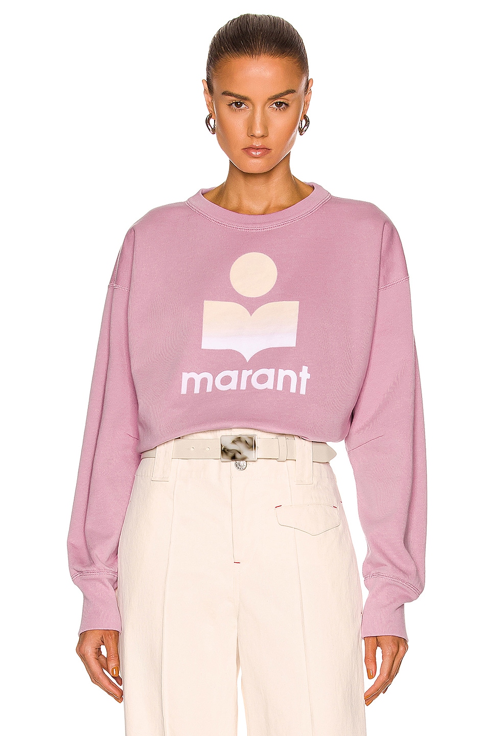 Image 1 of Isabel Marant Etoile Mobyli Sweatshirt in Light Pink