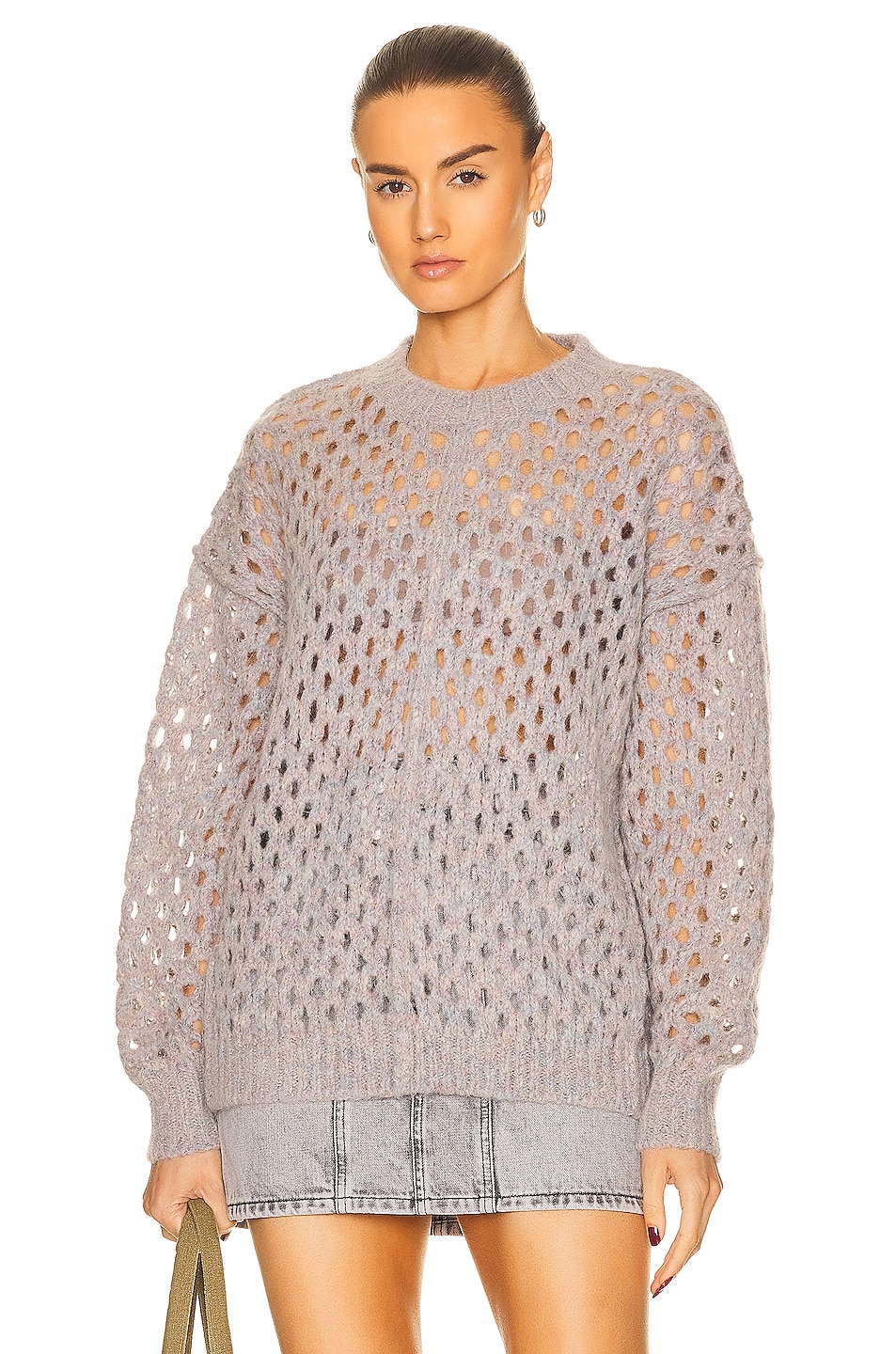 Image 1 of Isabel Marant Etoile Tiana Sweater in Light Grey