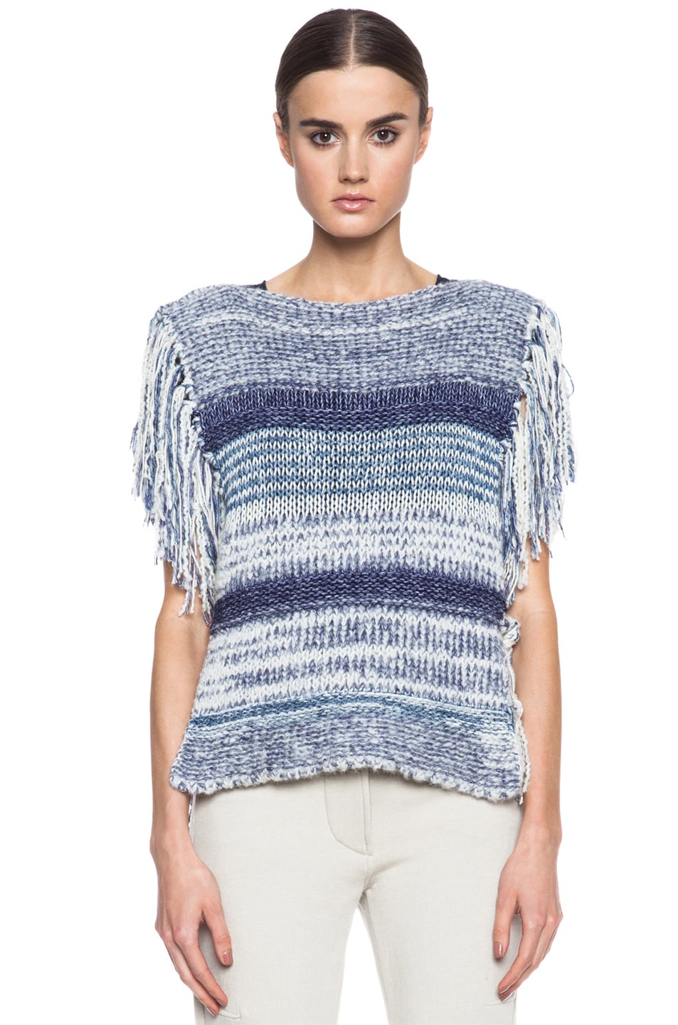 Image 1 of Isabel Marant Etoile Peyton Knit Sweater in Blue