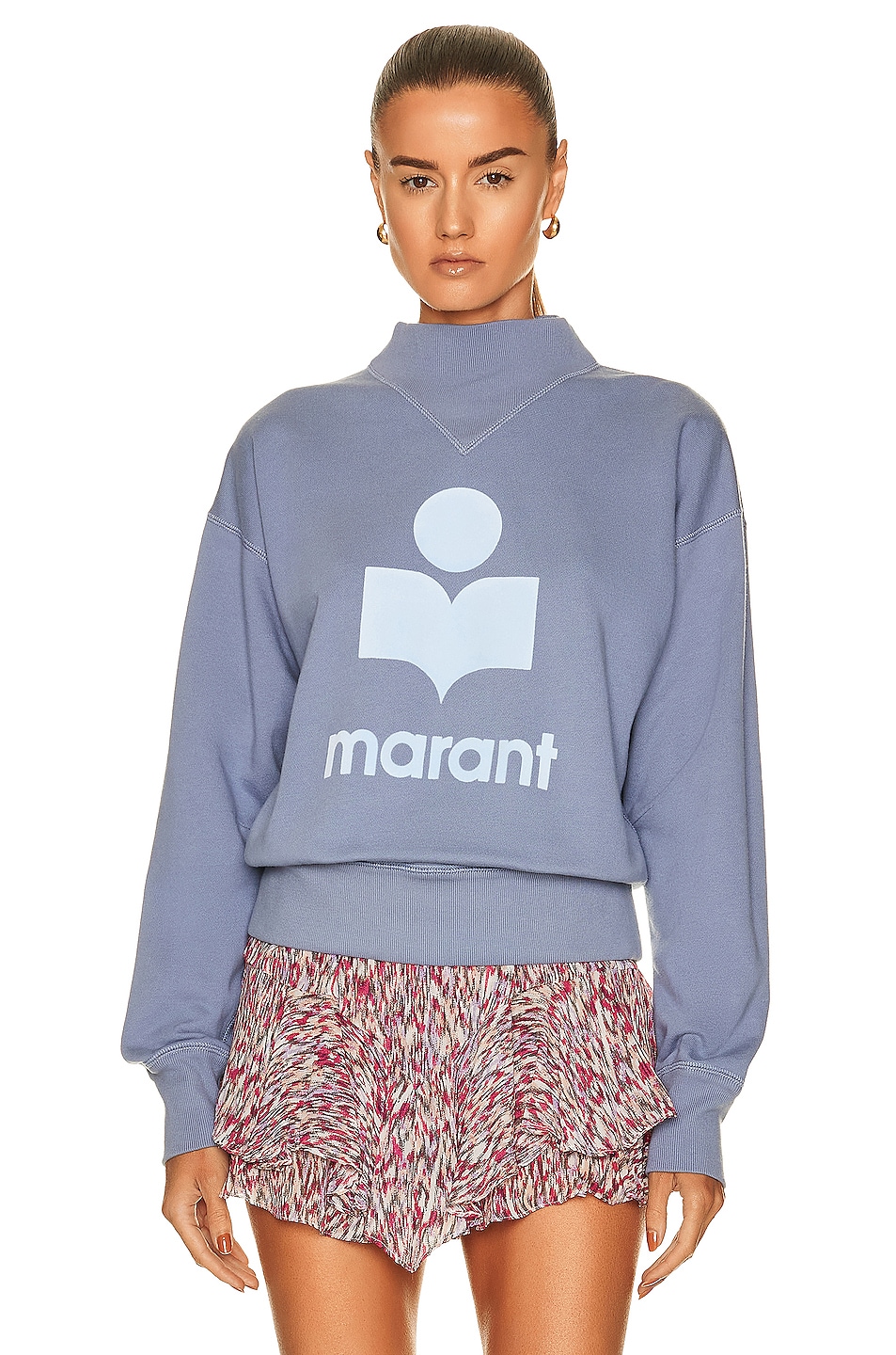 Image 1 of Isabel Marant Etoile Moby Sweatshirt in Greyish Blue