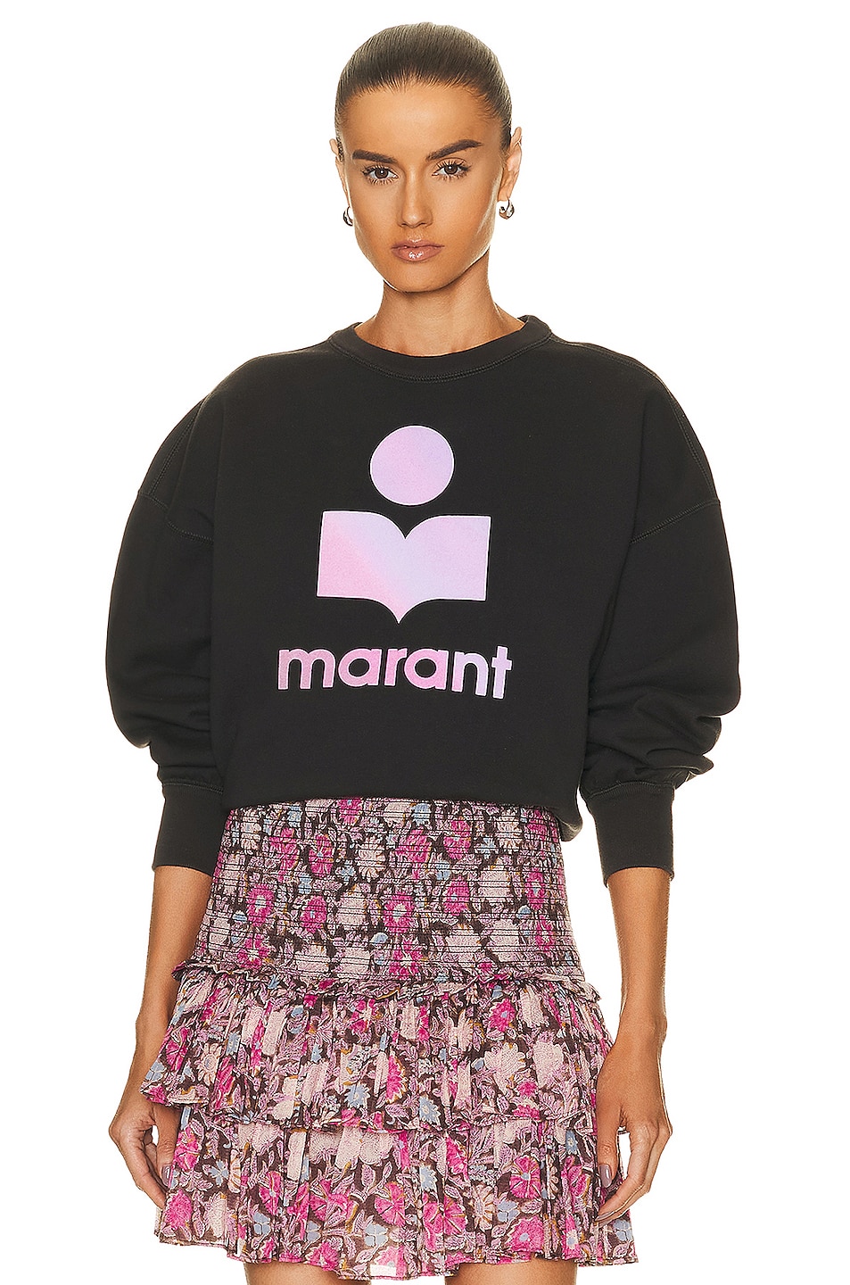 Image 1 of Isabel Marant Etoile Mindy Sweatshirt in Faded Black