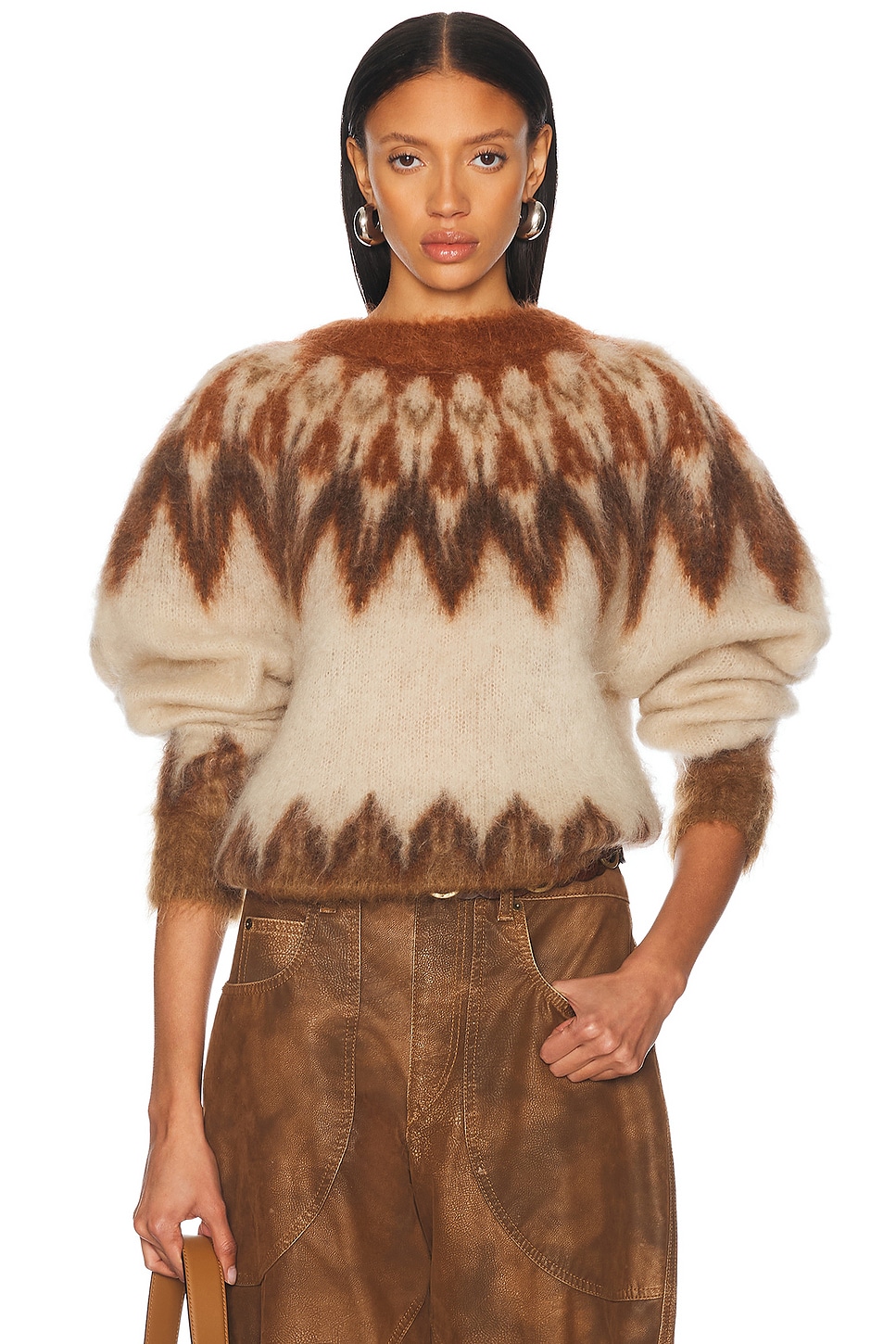 Isabel Marant Étoile Isabel Marant Etoile Embroidered Wool Blend Natania Sweater In Multi