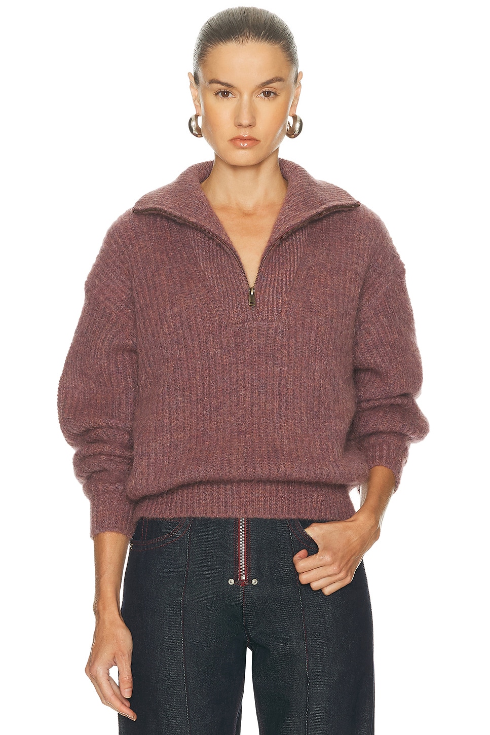 Image 1 of Isabel Marant Etoile Danita Sweater in Rosewood