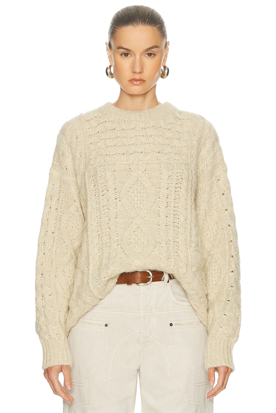 Image 1 of Isabel Marant Etoile Deotille Sweater in Beige