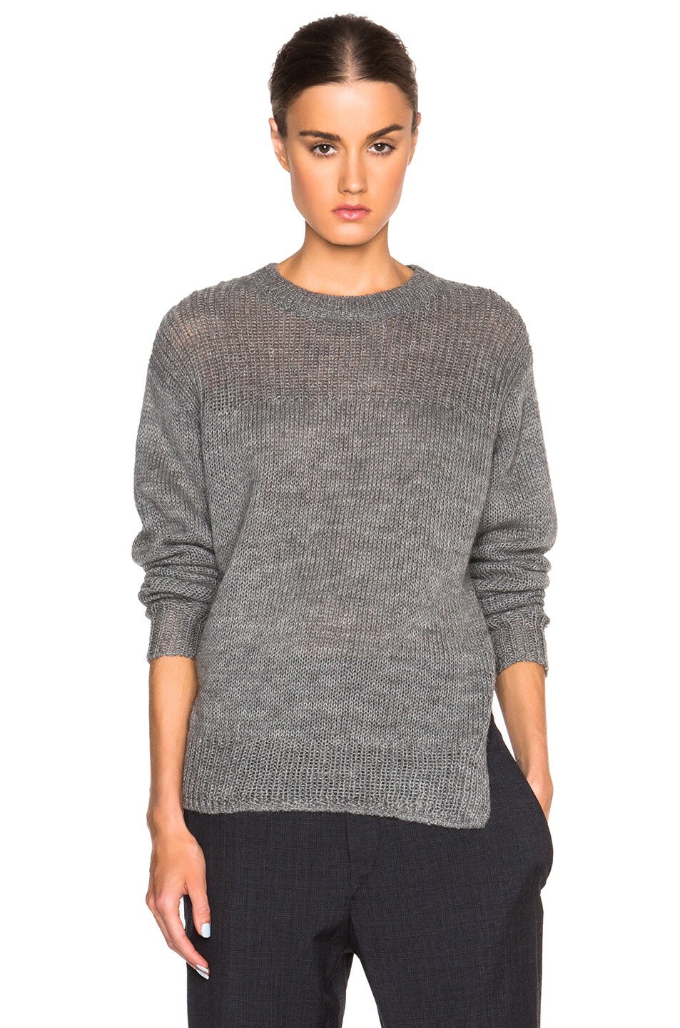 Image 1 of Isabel Marant Etoile Ludlow Alpaca Knit Sweater in Grey
