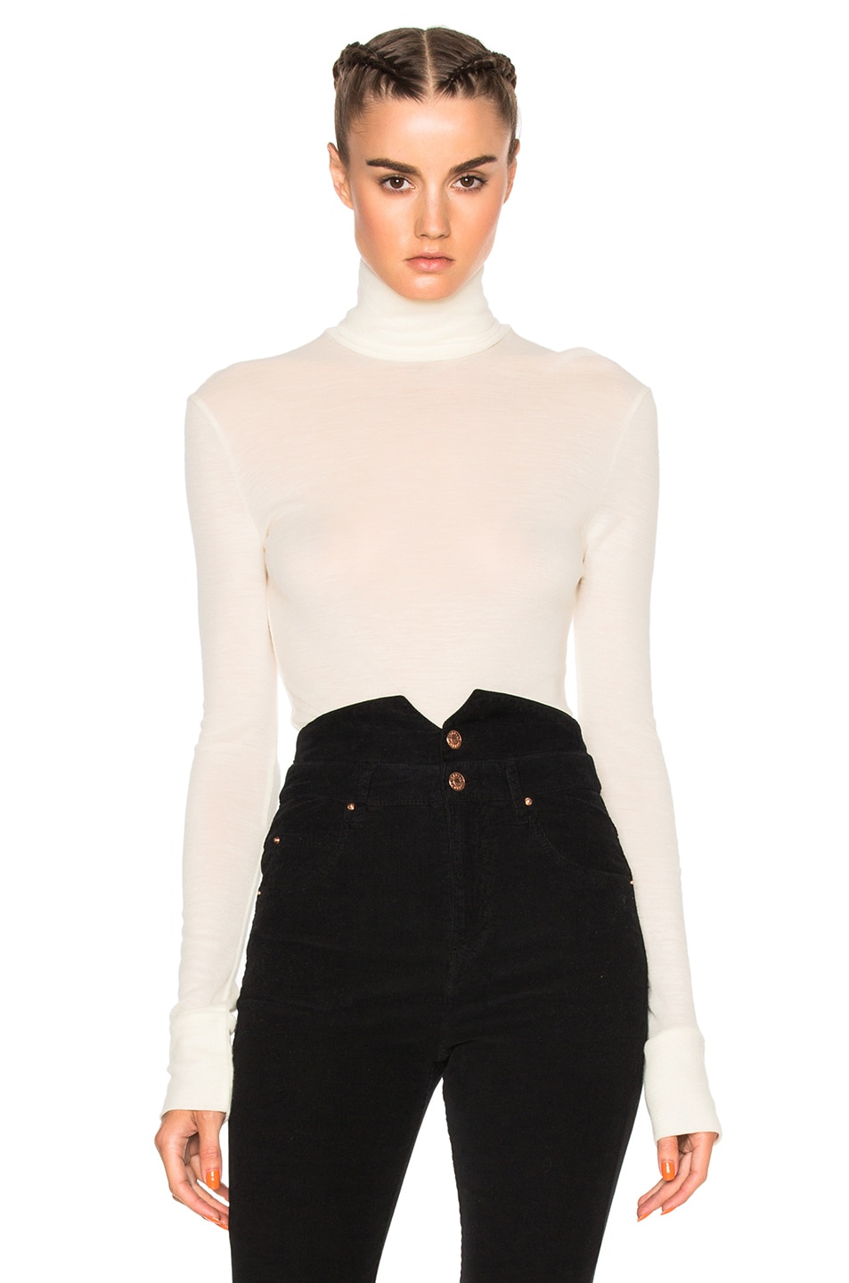 Image 1 of Isabel Marant Etoile Joey Body Knit Top in White
