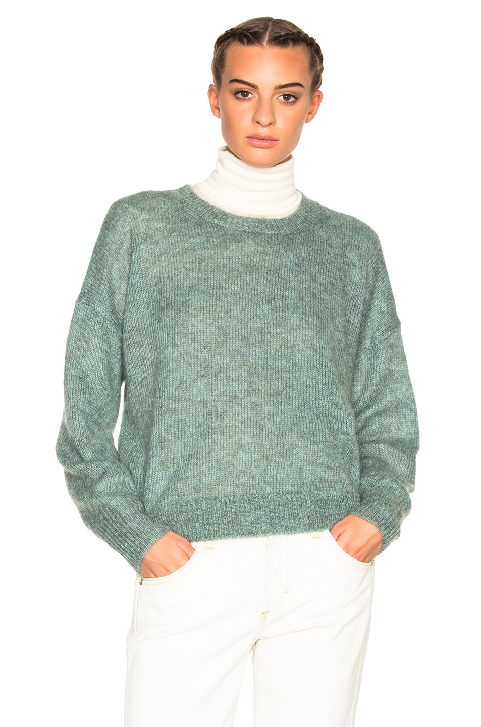 Image 1 of Isabel Marant Etoile Clifton Mohair Sweater in Celadon