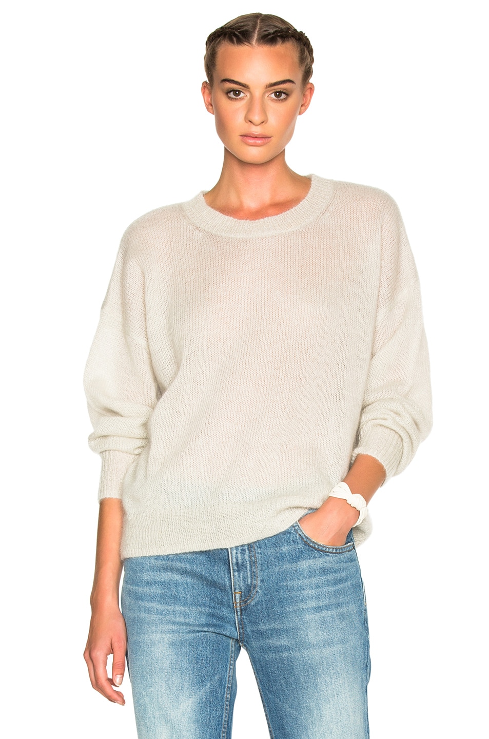 Image 1 of Isabel Marant Etoile Clifton Mohair Sweater in Chalk