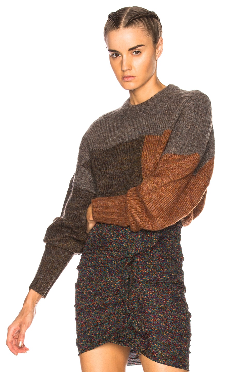 Image 1 of Isabel Marant Etoile Davy Arty Knit Sweater in Rust