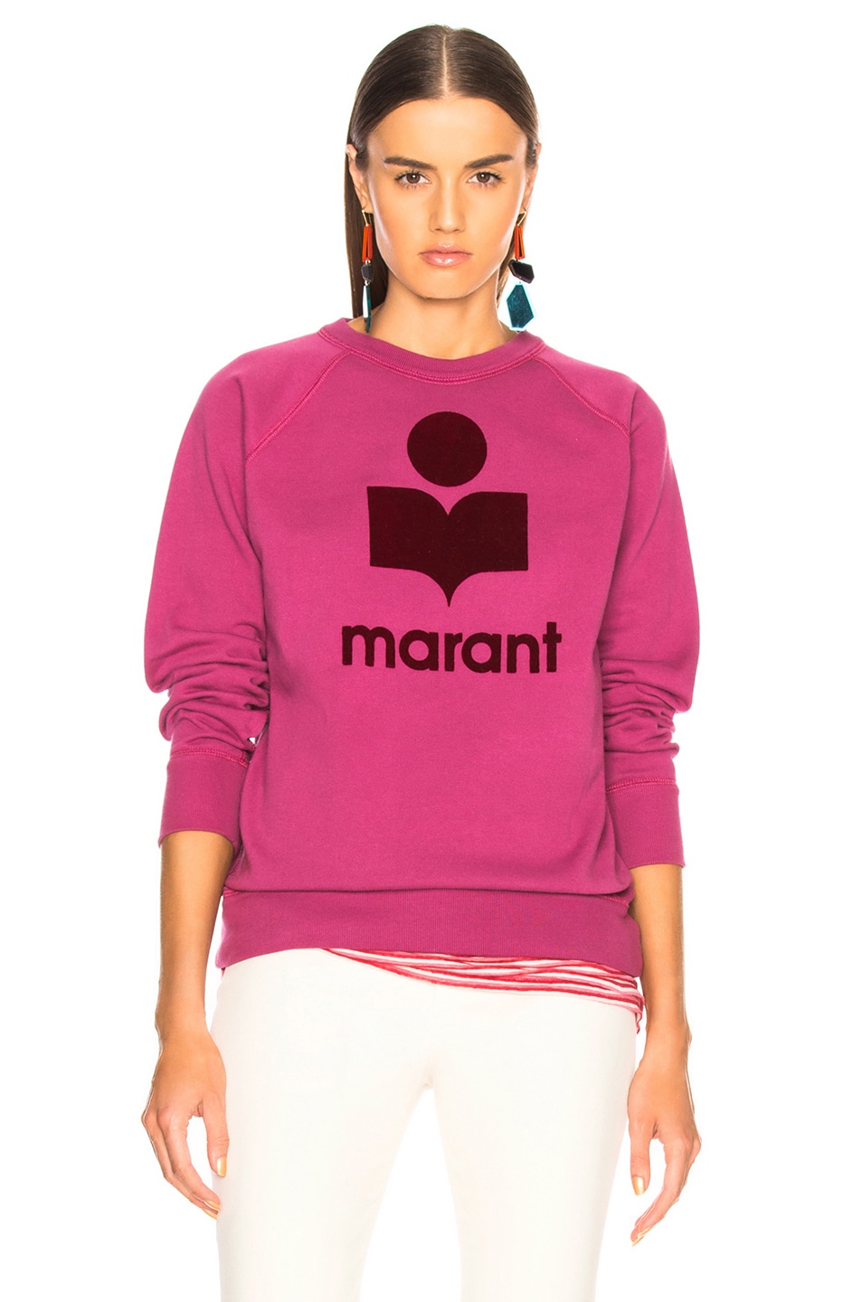 Image 1 of Isabel Marant Etoile Milly Sweater in Raspberry