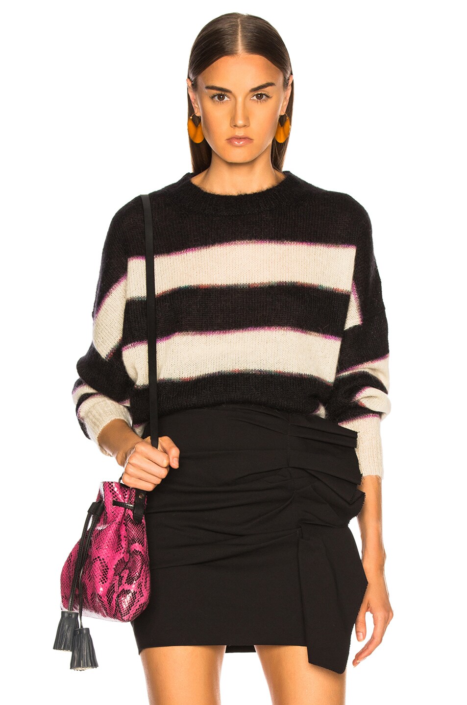Image 1 of Isabel Marant Etoile Reece Sweater in Black & Ecru