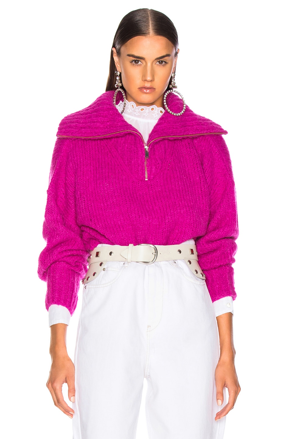 Image 1 of Isabel Marant Etoile Saky Sweater in Pink Drop