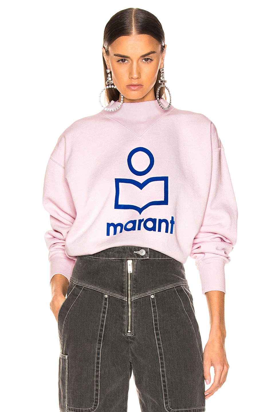 Image 1 of Isabel Marant Etoile Moby Sweater in Light Pink