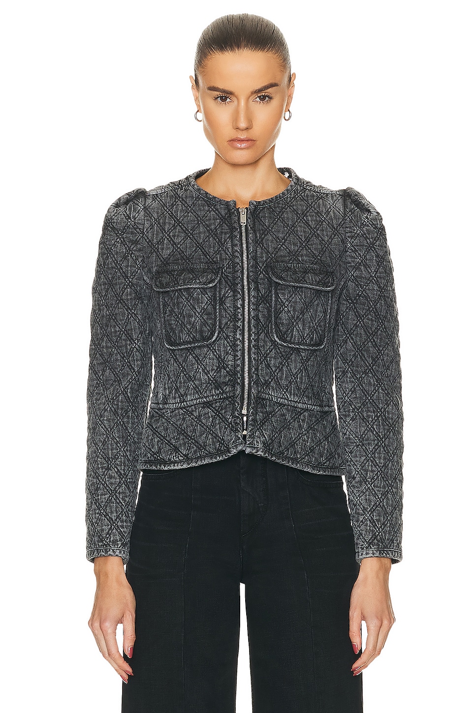 Image 1 of Isabel Marant Etoile Deliona Jacket in Dark Grey