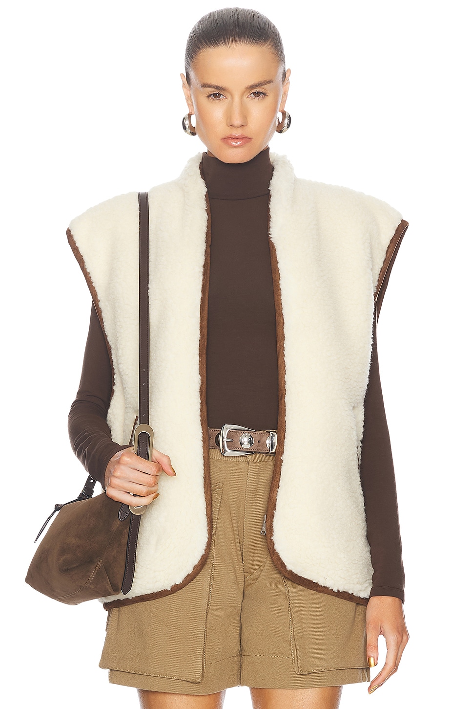 Image 1 of Isabel Marant Etoile Maximilia Vest in Ecru