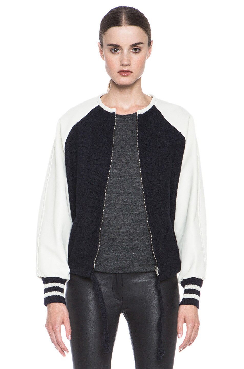 Image 1 of Isabel Marant Etoile Cypress Caban Wool-Blend Jacket in Midnight
