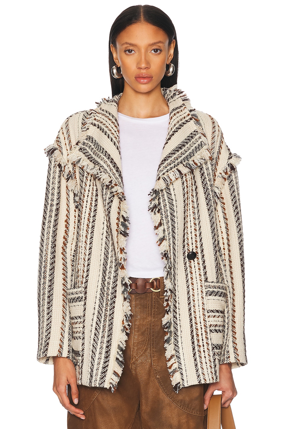 Isabel Marant Étoile Illisa Coat In Sand